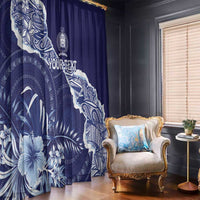 Fiji Queen Victoria School Personalised Window Curtain Masi Tapa Torn Style LT7 - Polynesian Pride