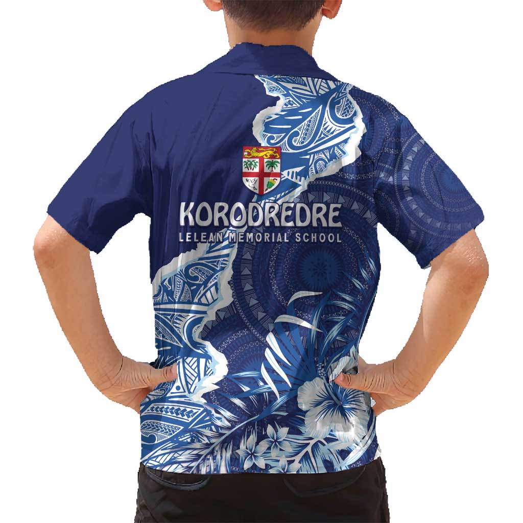 Fiji Lelean Memorial School Personalised Family Matching Summer Maxi Dress and Hawaiian Shirt Korodredre Davuilevu Masi Mix Style LT7 - Polynesian Pride