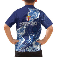 Fiji Lelean Memorial School Personalised Family Matching Summer Maxi Dress and Hawaiian Shirt Korodredre Davuilevu Masi Mix Style LT7 - Polynesian Pride