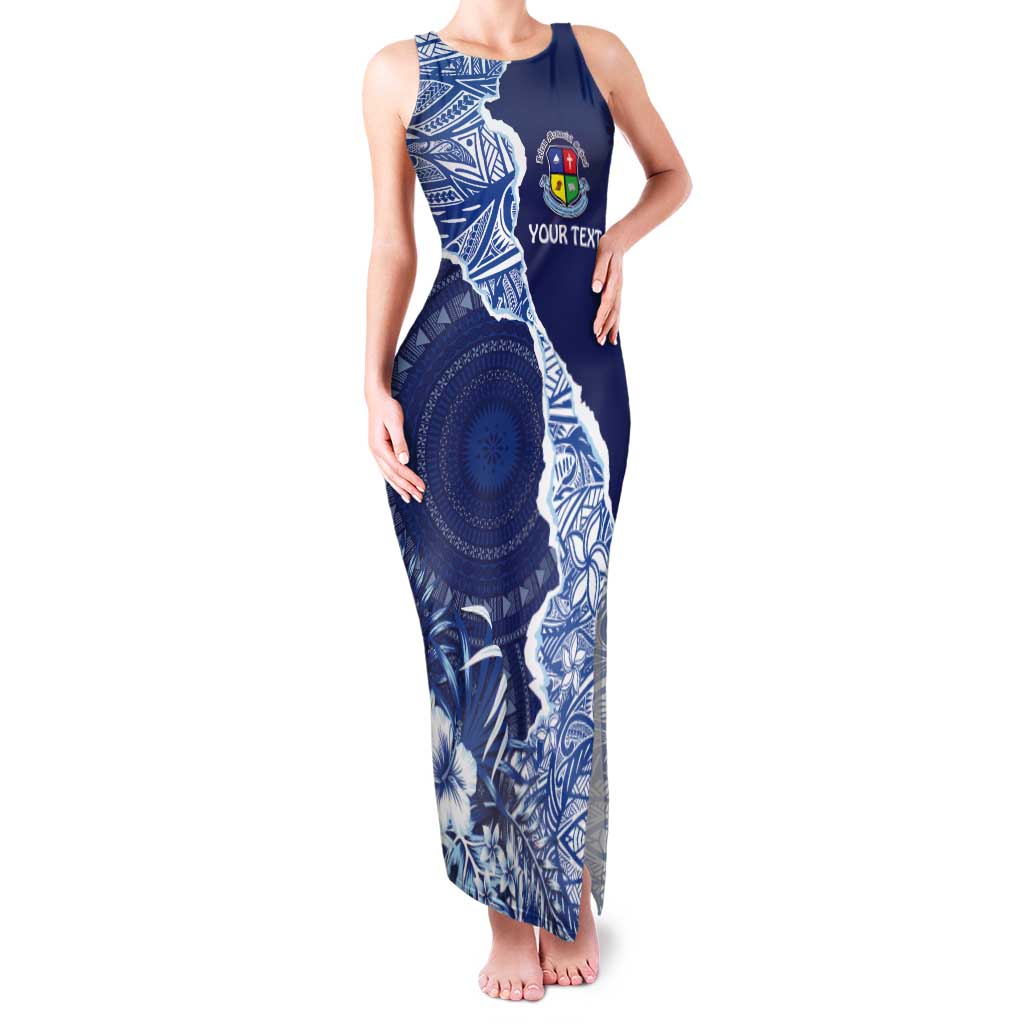 Fiji Lelean Memorial School Personalised Tank Maxi Dress Korodredre Davuilevu Masi Mix Style