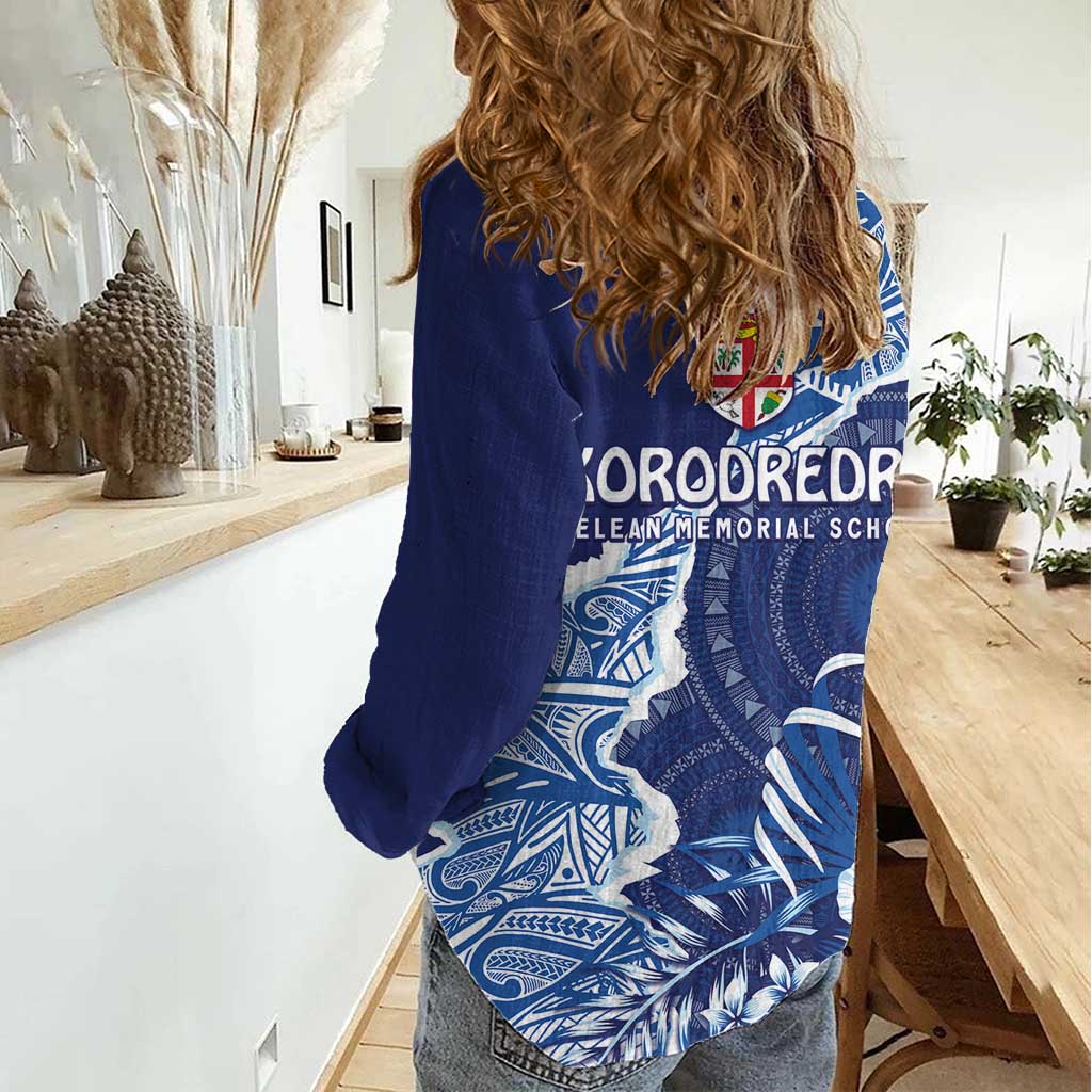 Fiji Lelean Memorial School Personalised Women Casual Shirt Korodredre Davuilevu Masi Mix Style LT7 - Polynesian Pride