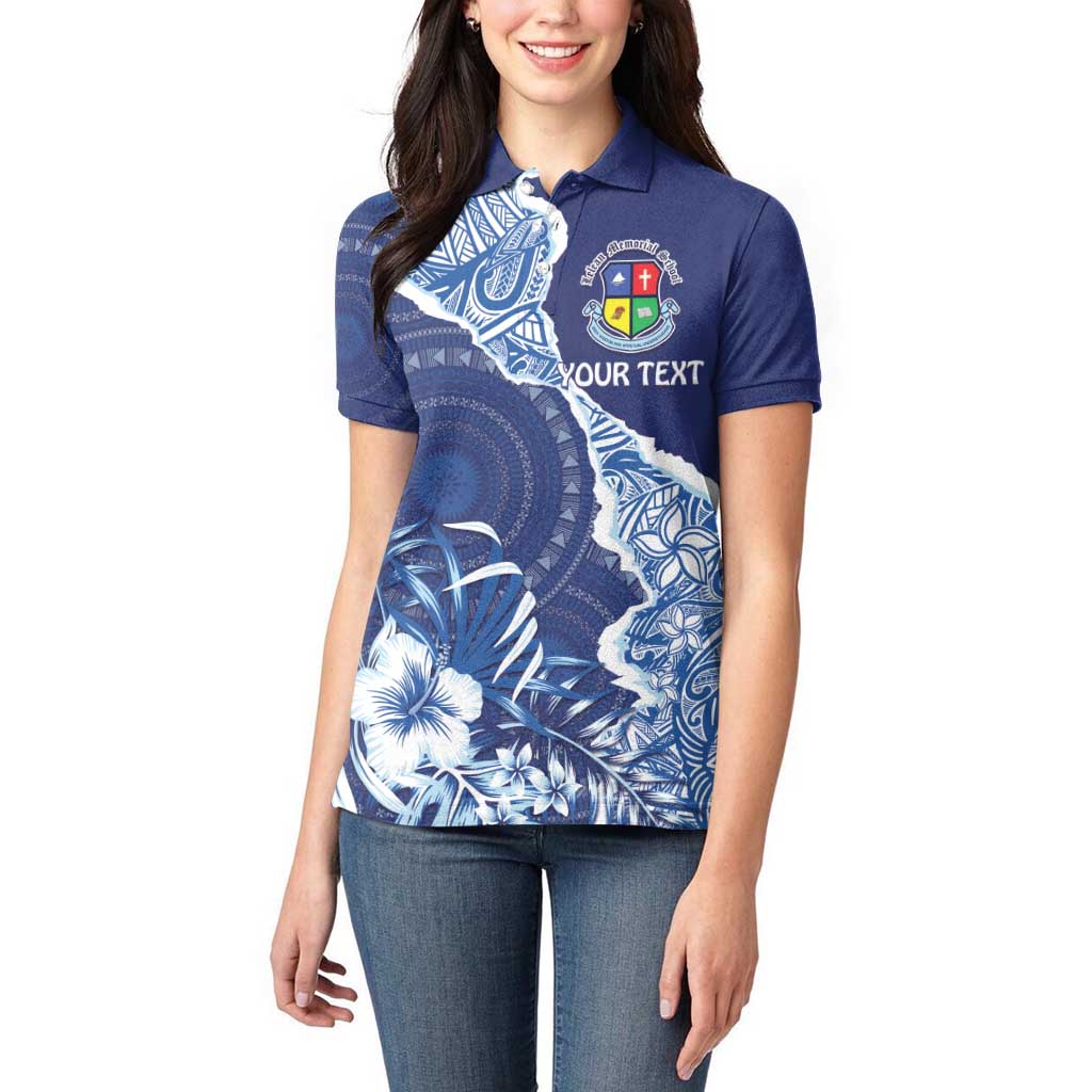 Fiji Lelean Memorial School Personalised Women Polo Shirt Korodredre Davuilevu Masi Mix Style