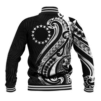 Kia Orana Cook Islands Baseball Jacket Kerekere Plumeria Tropical Waves LT7 - Polynesian Pride