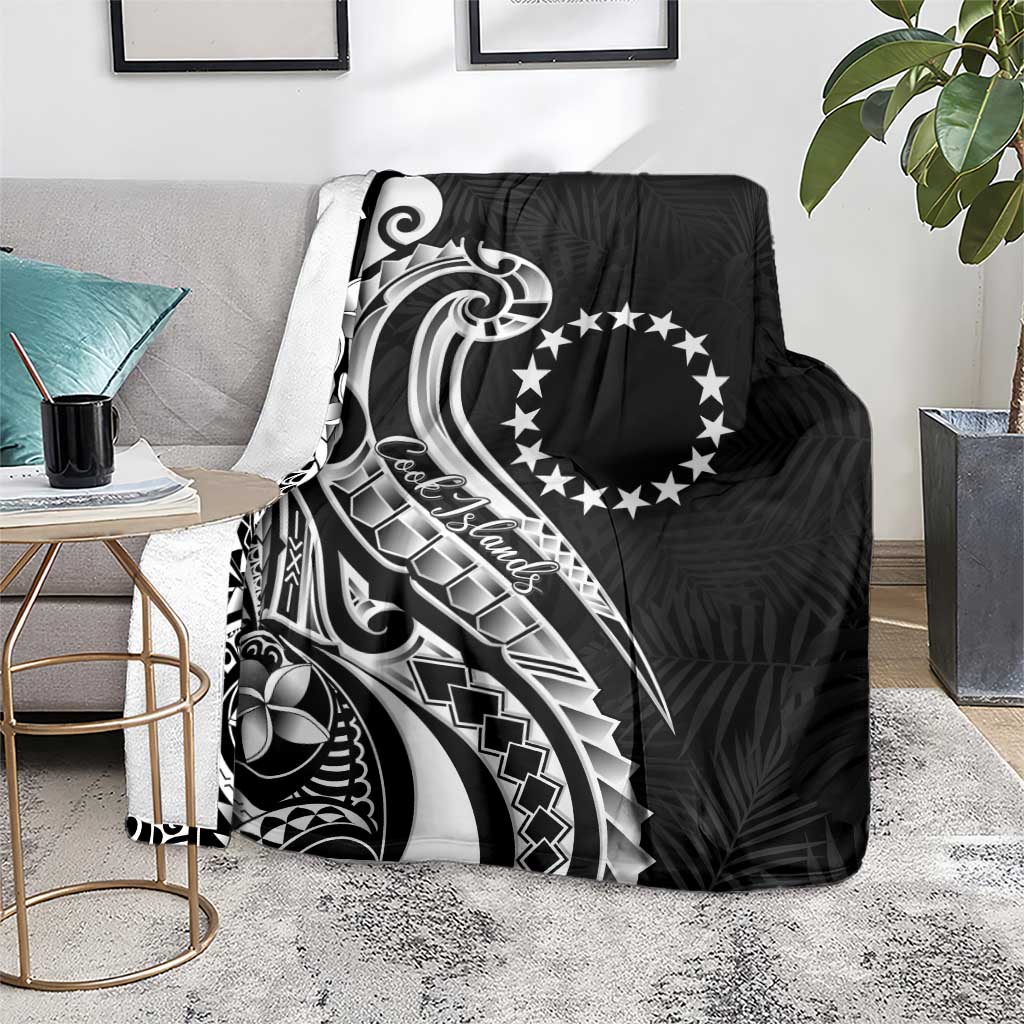 Kia Orana Cook Islands Blanket Kerekere Plumeria Tropical Waves - Polynesian Pride