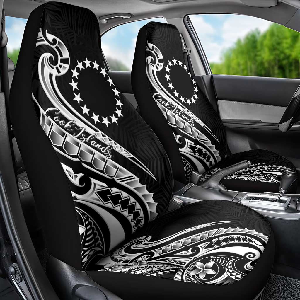Kia Orana Cook Islands Car Seat Cover Kerekere Plumeria Tropical Waves LT7 - Polynesian Pride
