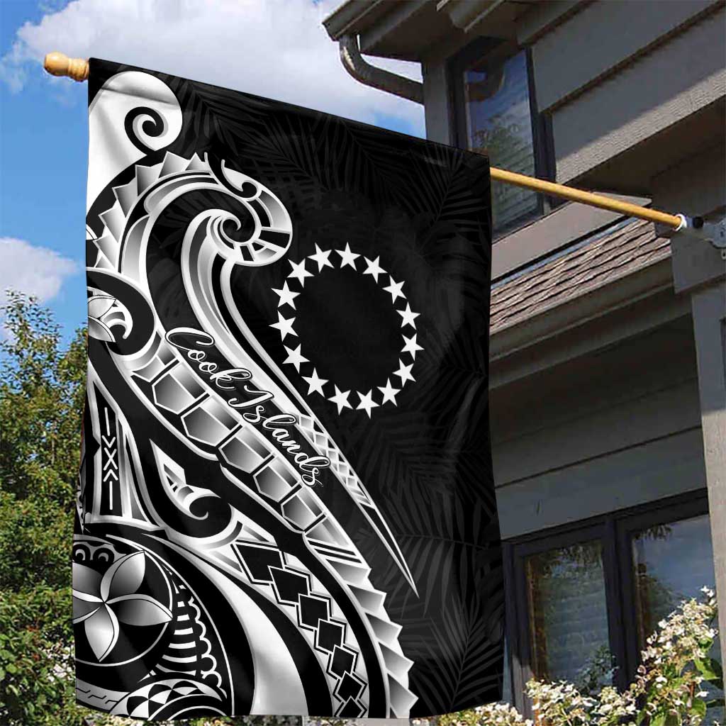 Kia Orana Cook Islands Garden Flag Kerekere Plumeria Tropical Waves LT7 - Polynesian Pride