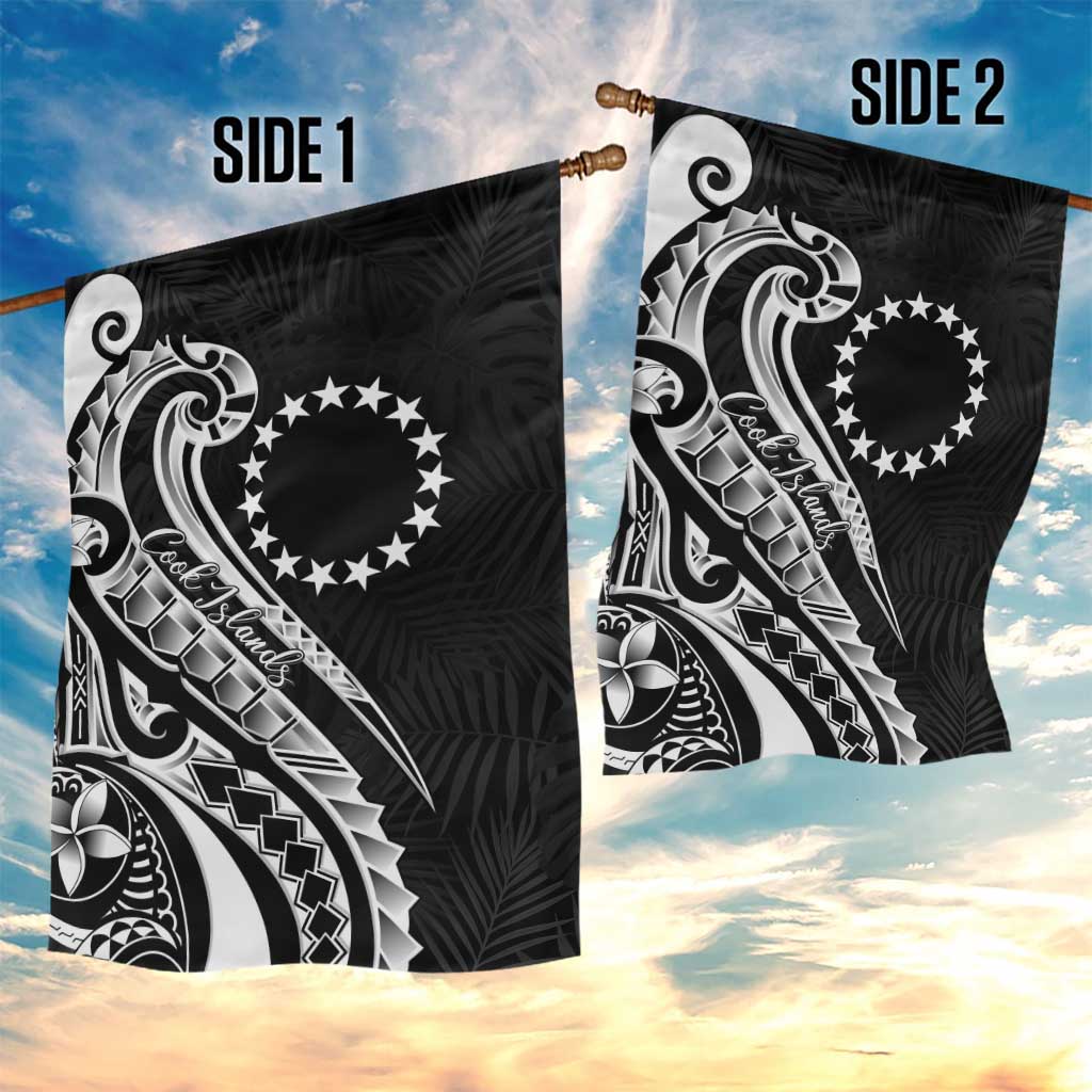 Kia Orana Cook Islands Garden Flag Kerekere Plumeria Tropical Waves LT7 - Polynesian Pride