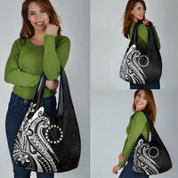 Kia Orana Cook Islands Grocery Bag Kerekere Plumeria Tropical Waves - Polynesian Pride