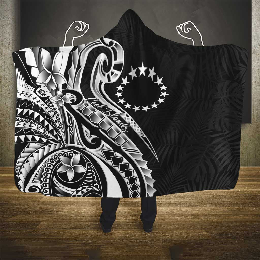 Kia Orana Cook Islands Hooded Blanket Kerekere Plumeria Tropical Waves LT7 - Polynesian Pride