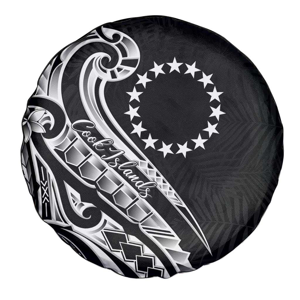 Kia Orana Cook Islands Spare Tire Cover Kerekere Plumeria Tropical Waves LT7 - Polynesian Pride
