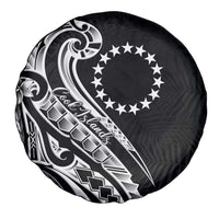 Kia Orana Cook Islands Spare Tire Cover Kerekere Plumeria Tropical Waves LT7 - Polynesian Pride