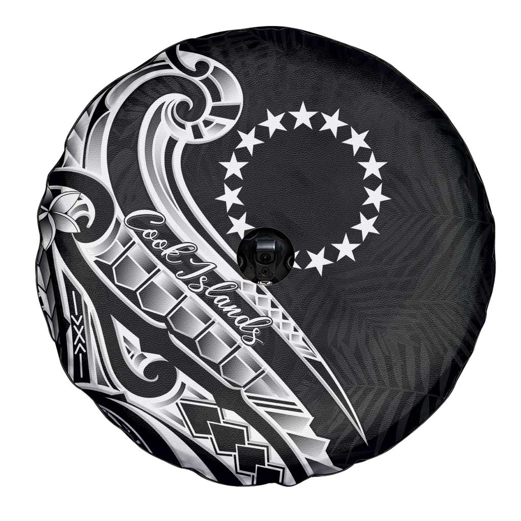 Kia Orana Cook Islands Spare Tire Cover Kerekere Plumeria Tropical Waves LT7 - Polynesian Pride