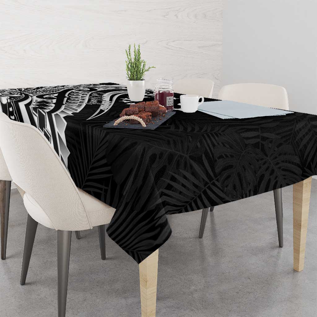 Kia Orana Cook Islands Tablecloth Kerekere Plumeria Tropical Waves - Polynesian Pride