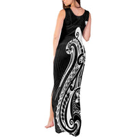 Kia Orana Cook Islands Tank Maxi Dress Kerekere Plumeria Tropical Waves LT7 - Polynesian Pride