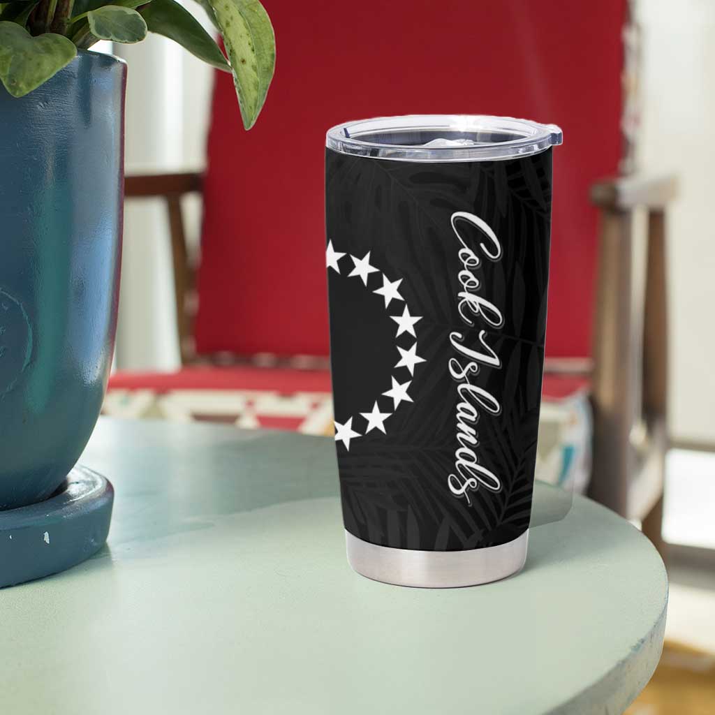 Kia Orana Cook Islands Tumbler Cup Kerekere Plumeria Tropical Waves LT7 - Polynesian Pride