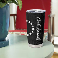 Kia Orana Cook Islands Tumbler Cup Kerekere Plumeria Tropical Waves LT7 - Polynesian Pride