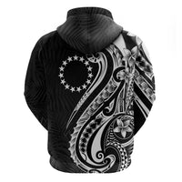 Kia Orana Cook Islands Zip Hoodie Kerekere Plumeria Tropical Waves LT7 - Polynesian Pride