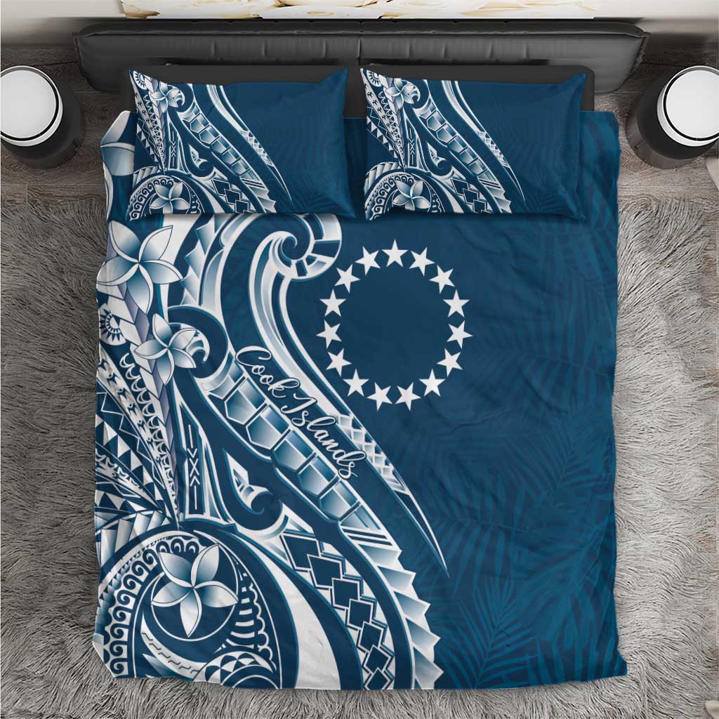 Kia Orana Cook Islands Bedding Set Auika Plumeria Tropical Waves - Polynesian Pride