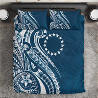 Kia Orana Cook Islands Bedding Set Auika Plumeria Tropical Waves - Polynesian Pride