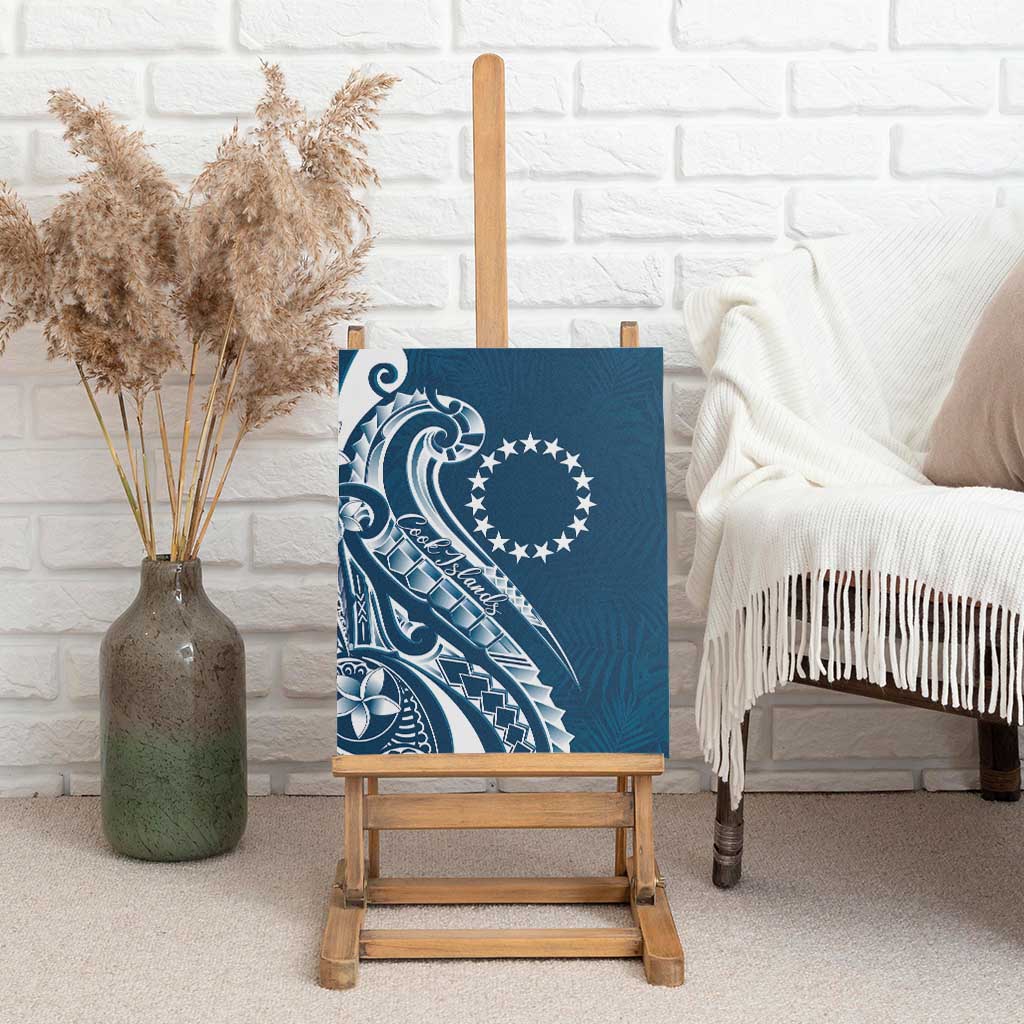 Kia Orana Cook Islands Canvas Wall Art Auika Plumeria Tropical Waves - Polynesian Pride