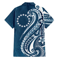 Kia Orana Cook Islands Family Matching Puletasi and Hawaiian Shirt Auika Plumeria Tropical Waves LT7 - Polynesian Pride