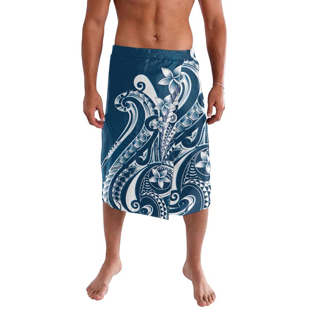Kia Orana Cook Islands Lavalava Auika Plumeria Tropical Waves - Polynesian Pride