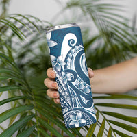 Kia Orana Cook Islands Skinny Tumbler Auika Plumeria Tropical Waves LT7 - Polynesian Pride
