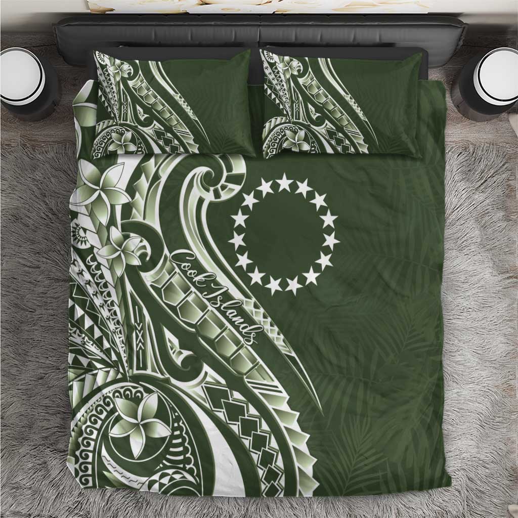 Kia Orana Cook Islands Bedding Set Matie Plumeria Tropical Waves - Polynesian Pride