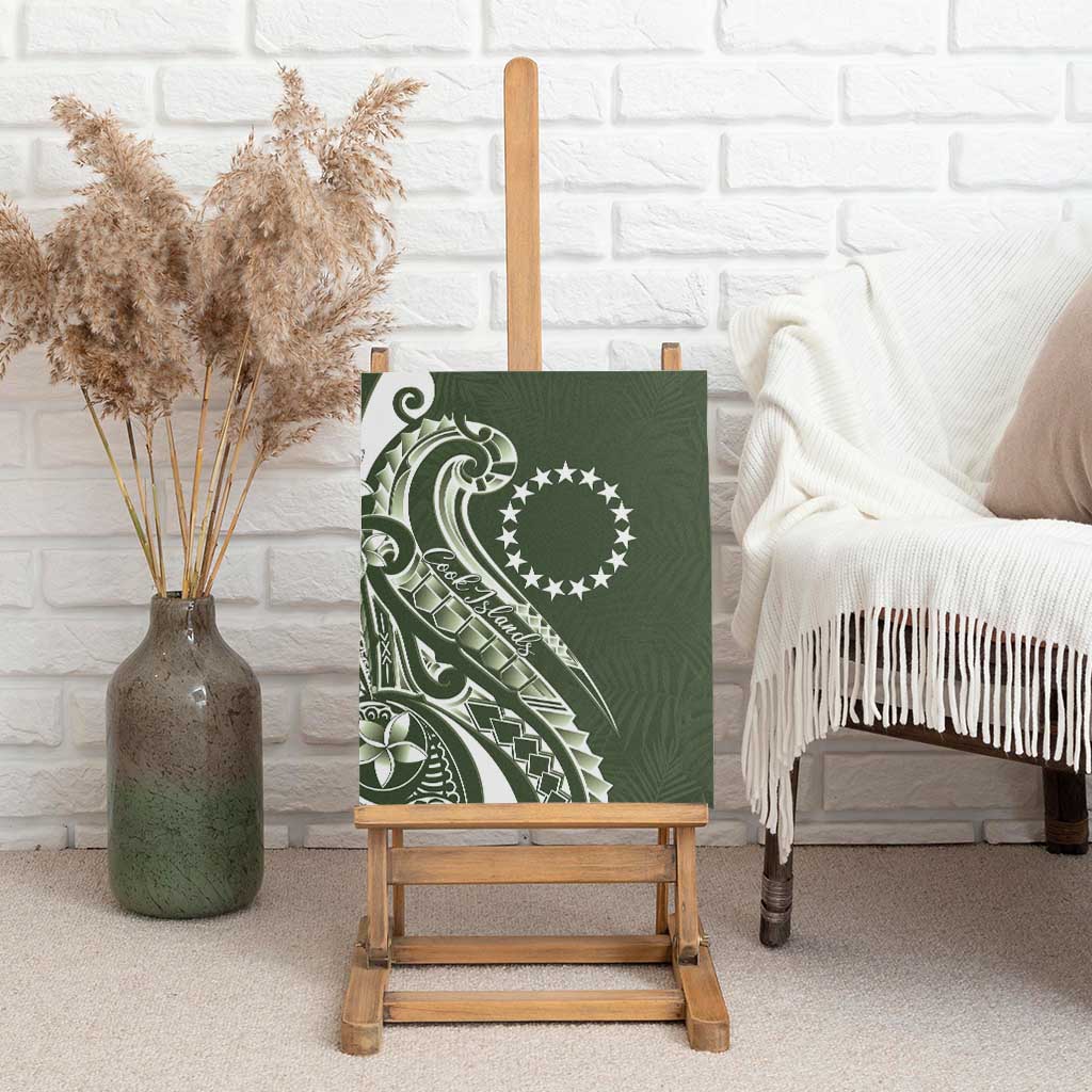 Kia Orana Cook Islands Canvas Wall Art Matie Plumeria Tropical Waves - Polynesian Pride