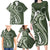 Kia Orana Cook Islands Family Matching Long Sleeve Bodycon Dress and Hawaiian Shirt Matie Plumeria Tropical Waves - Polynesian Pride
