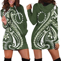 Kia Orana Cook Islands Hoodie Dress Matie Plumeria Tropical Waves LT7 - Polynesian Pride