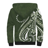 Kia Orana Cook Islands Sherpa Hoodie Matie Plumeria Tropical Waves LT7 - Polynesian Pride