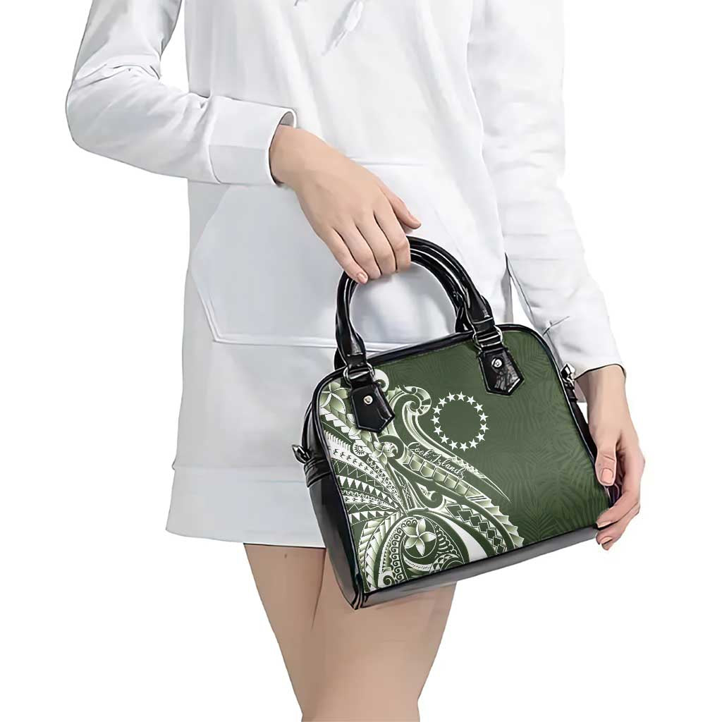 Kia Orana Cook Islands Shoulder Handbag Matie Plumeria Tropical Waves - Polynesian Pride