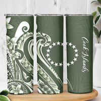 Kia Orana Cook Islands Skinny Tumbler Matie Plumeria Tropical Waves LT7 - Polynesian Pride