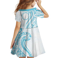 Kia Orana Cook Islands Family Matching Short Sleeve Bodycon Dress and Hawaiian Shirt Moana Plumeria Tropical Waves LT7 - Polynesian Pride