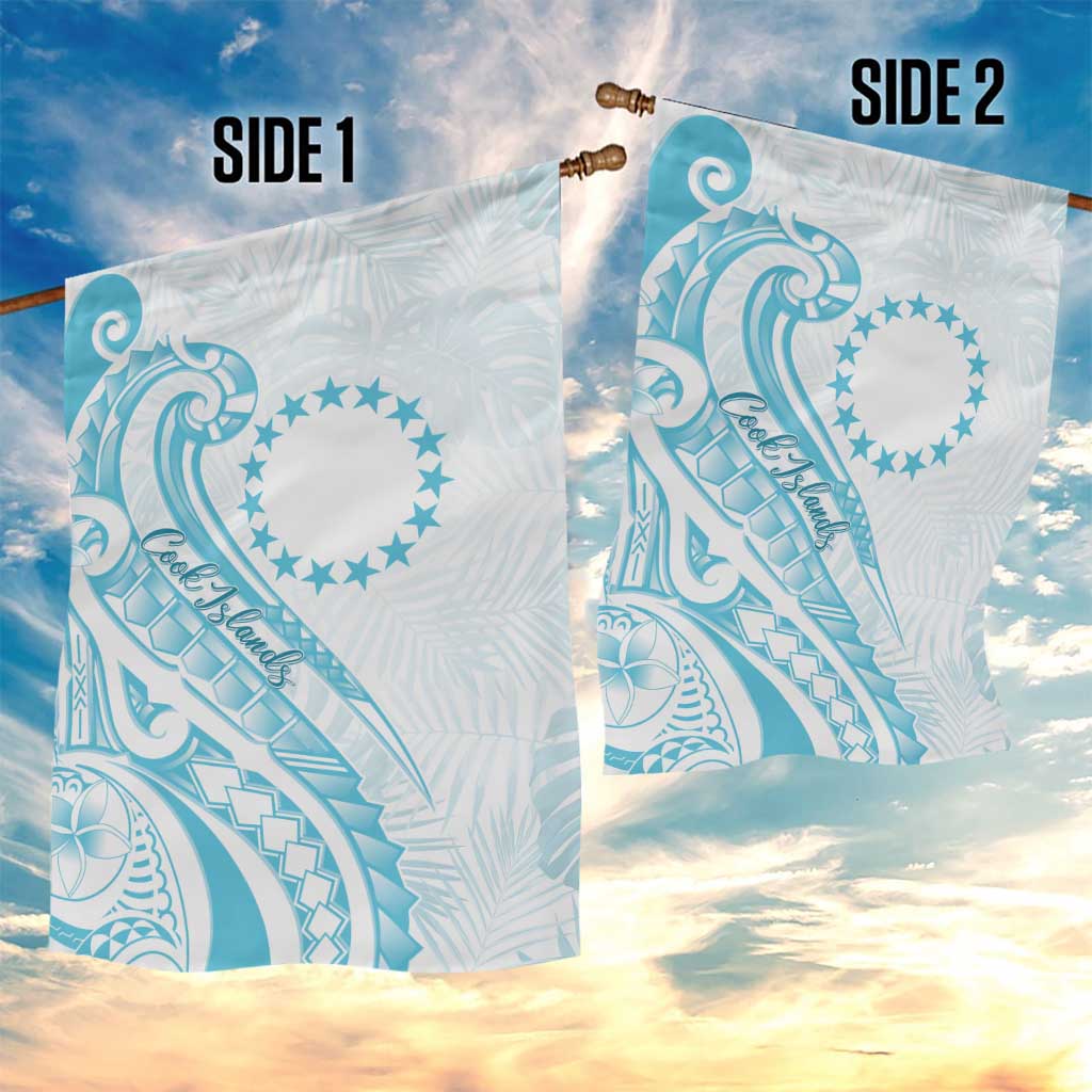 Kia Orana Cook Islands Garden Flag Moana Plumeria Tropical Waves LT7 - Polynesian Pride