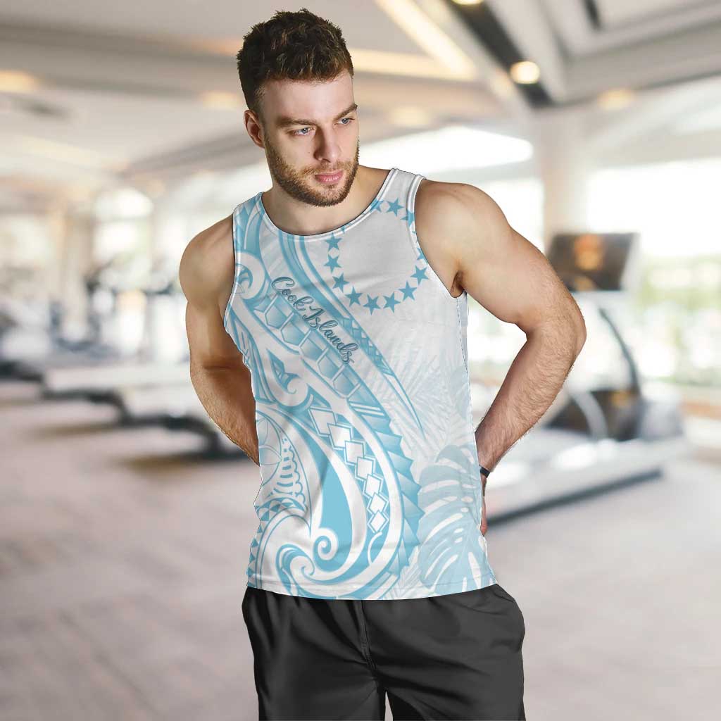 Kia Orana Cook Islands Men Tank Top Moana Plumeria Tropical Waves - Polynesian Pride