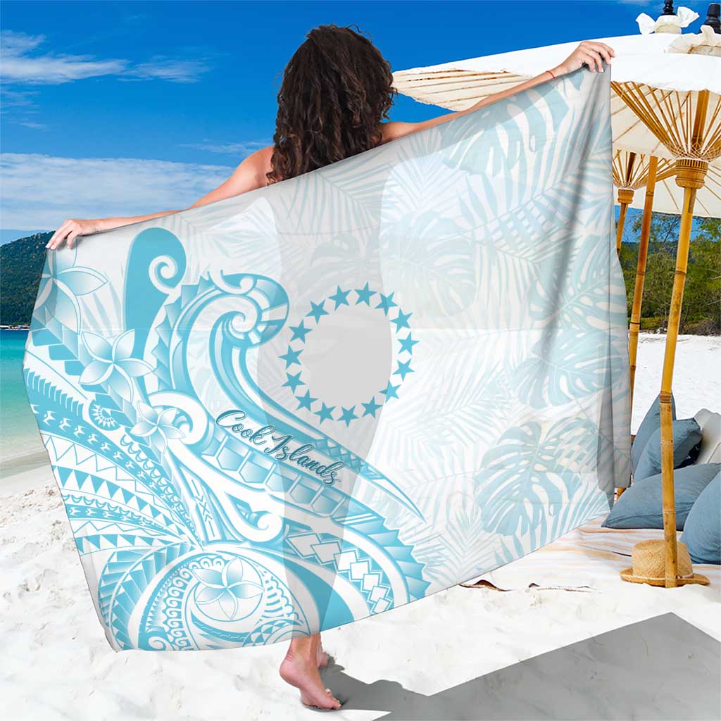 Kia Orana Cook Islands Sarong Moana Plumeria Tropical Waves - Polynesian Pride