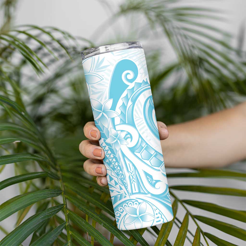 Kia Orana Cook Islands Skinny Tumbler Moana Plumeria Tropical Waves LT7 - Polynesian Pride