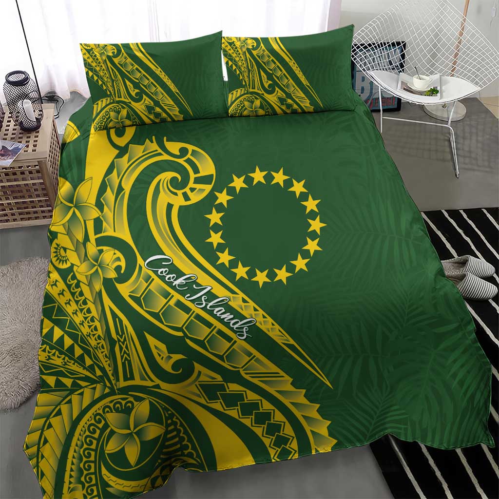 Kia Orana Cook Islands Bedding Set Plumeria Tropical Waves LT7 - Polynesian Pride