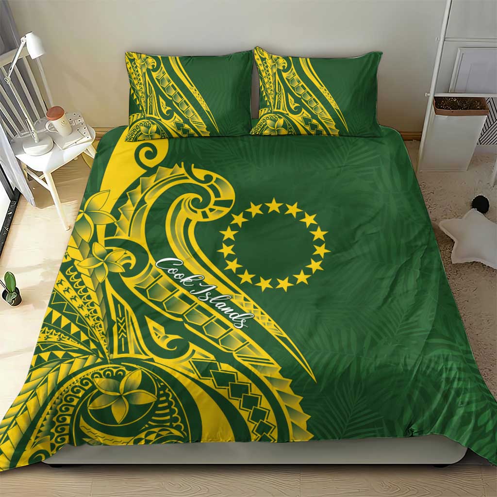 Kia Orana Cook Islands Bedding Set Plumeria Tropical Waves LT7 - Polynesian Pride