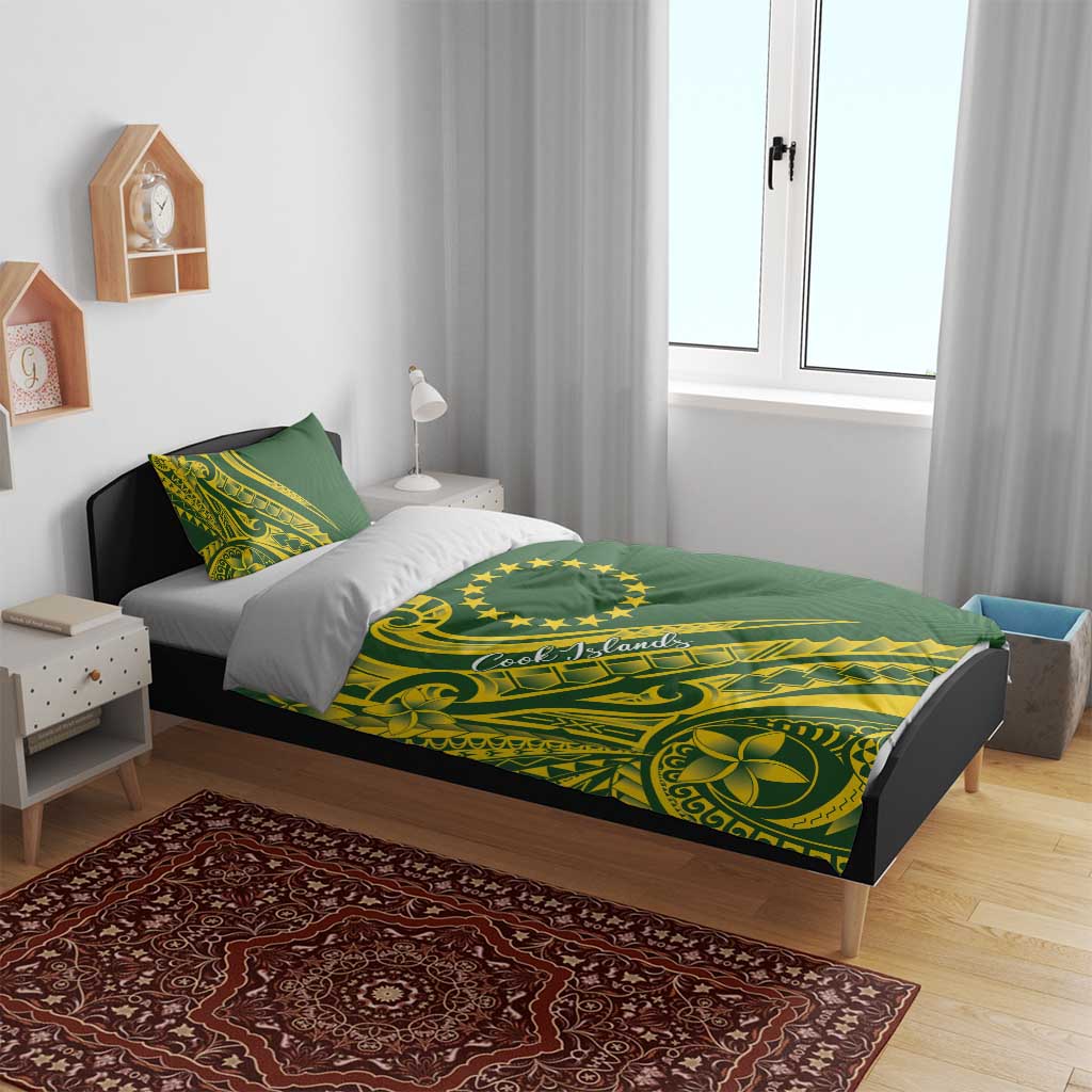 Kia Orana Cook Islands Bedding Set Plumeria Tropical Waves LT7 - Polynesian Pride