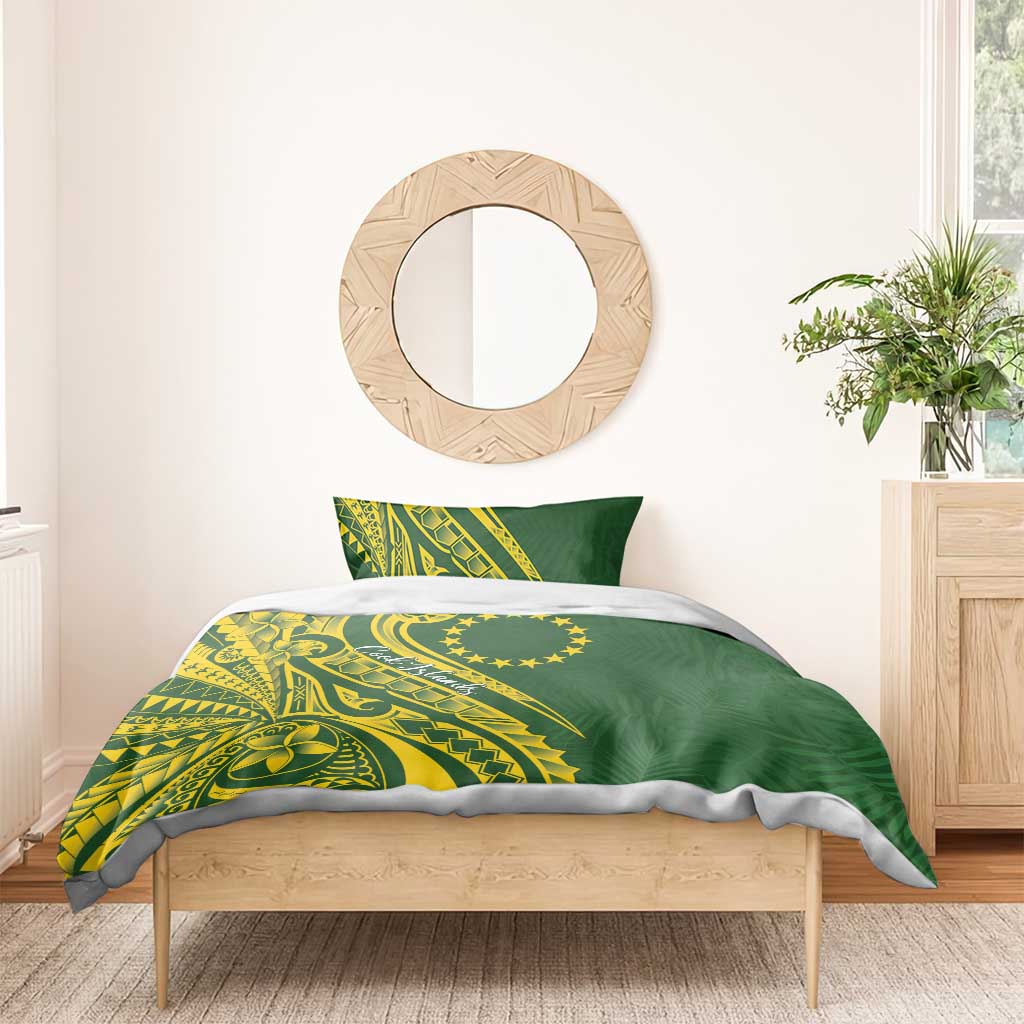 Kia Orana Cook Islands Bedding Set Plumeria Tropical Waves LT7 - Polynesian Pride