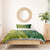 Kia Orana Cook Islands Bedding Set Plumeria Tropical Waves - Polynesian Pride