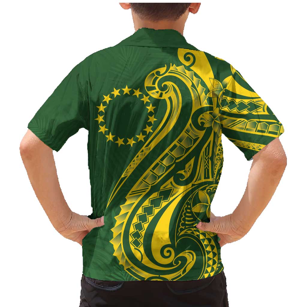 Kia Orana Cook Islands Family Matching Mermaid Dress and Hawaiian Shirt Plumeria Tropical Waves LT7 - Polynesian Pride