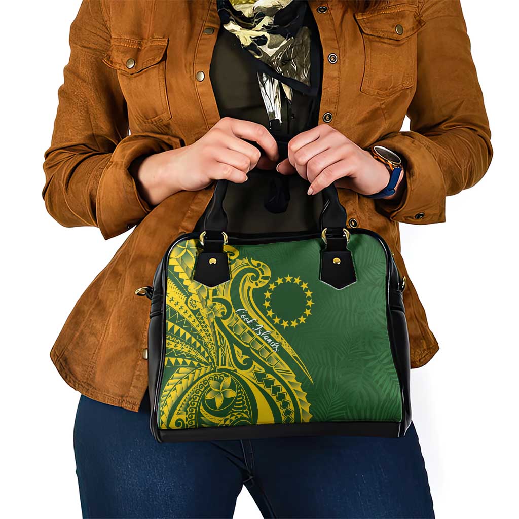 Kia Orana Cook Islands Shoulder Handbag Plumeria Tropical Waves - Polynesian Pride