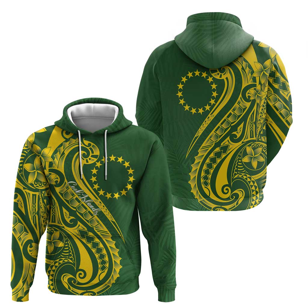 Kia Orana Cook Islands Zip Hoodie Plumeria Tropical Waves LT7 - Polynesian Pride