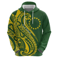 Kia Orana Cook Islands Zip Hoodie Plumeria Tropical Waves LT7 - Polynesian Pride
