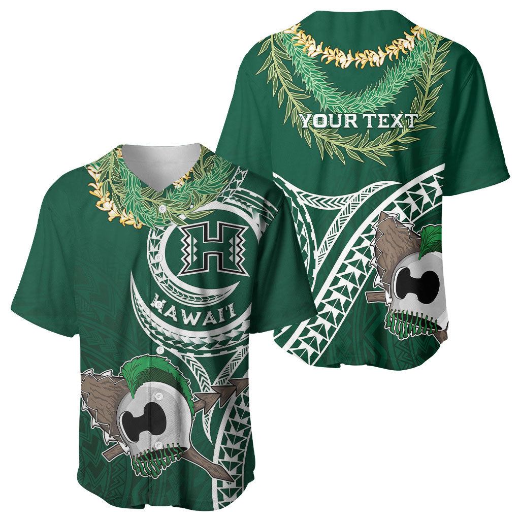 Hawaii Rainbow Warriors Alumni Personalized Baseball Jersey Ti Maile Lei - Glory For The Warriors