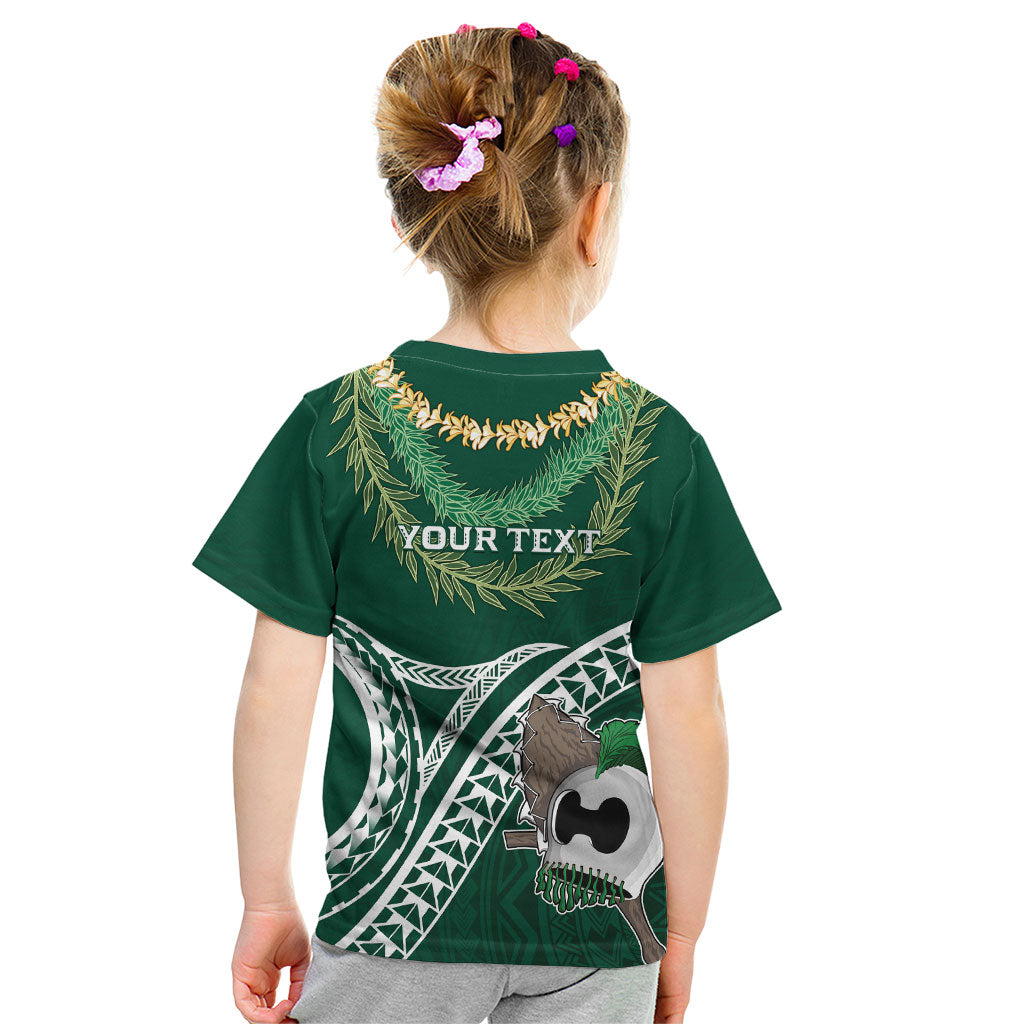 Hawaii Rainbow Warriors Alumni Personalized Kid T Shirt Ti Maile Lei - Glory For The Warriors